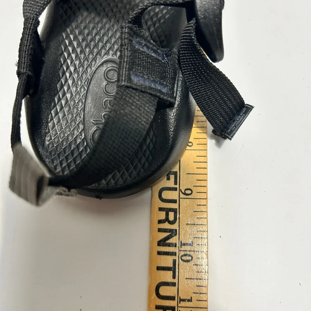 Chaco Kids Z1 Ecotread Sandals Black Youth Size 3 Adjustable Straps Hiking